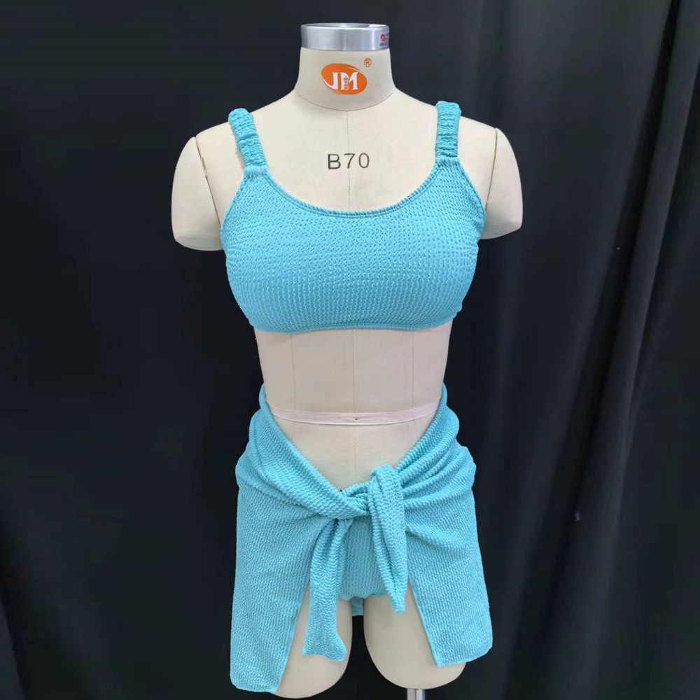 QM韓潮水著三件套，背心，BINIKI，小裙