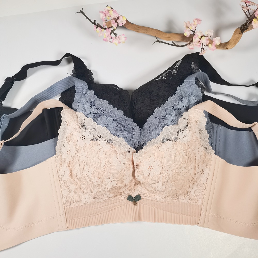 萊卡絲棉防壓五排扣調整型靚靚內衣