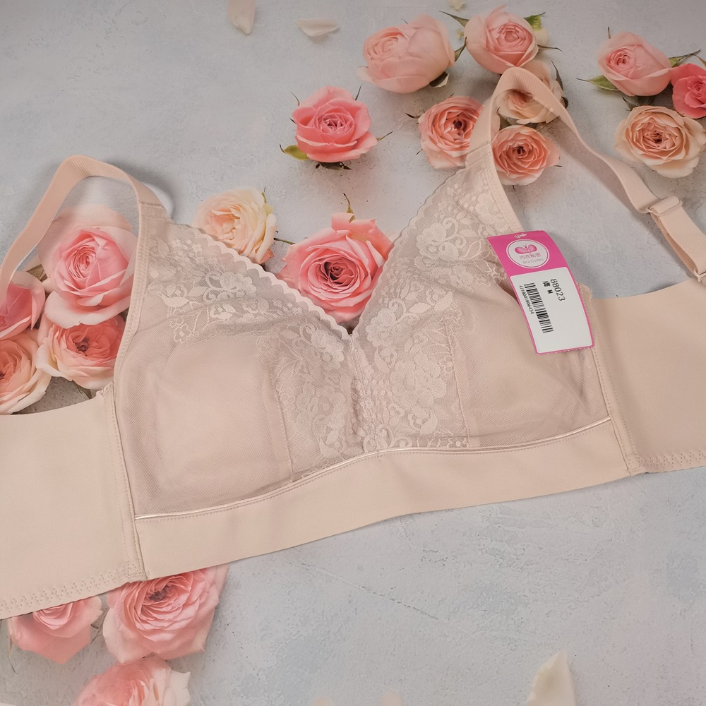 QQ彈力棉杯，蠶絲親膚吸濕透氣無鋼圈調整型內衣