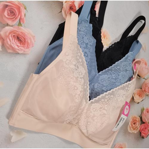 QQ elastic cotton cup, silk-soft, moisture-absorbing, breathable, without steel ring adjustable underwear