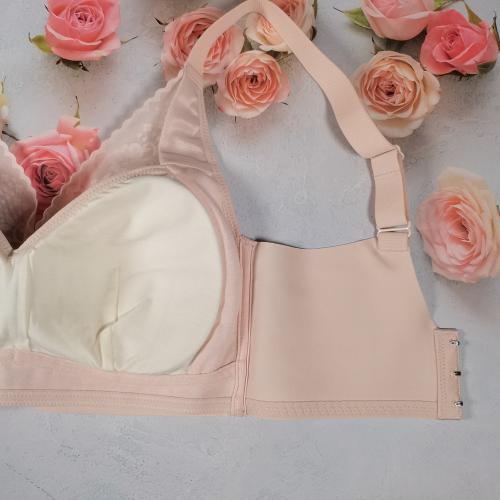 QQ elastic cotton cup, silk-soft, moisture-absorbing, breathable, without steel ring adjustable underwear