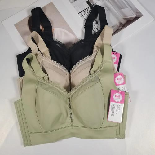 Silent large-cup adjustable bra without steel underwire - Wireless