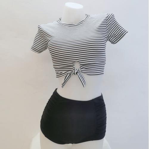 b&W strip swimmer - Lady