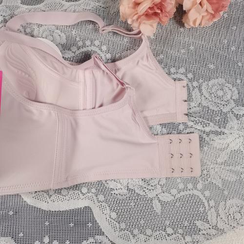 Three-dimensional soft cotton breathable wave-shaped cup without steel ring adjustable underwear