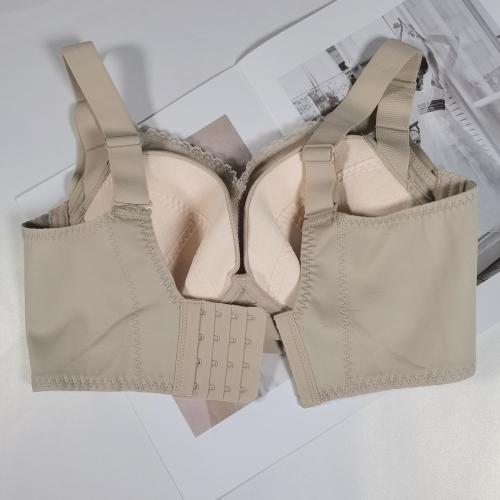 Silent large-cup adjustable bra without steel underwire