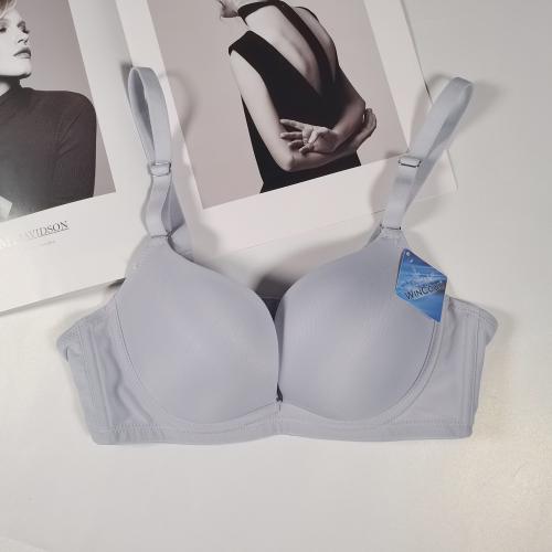 Low-cut W-shaped soft steel ring pressure-free and seamless adjustment type underwear