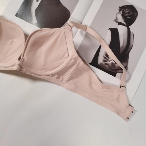 Low-cut W-shaped soft steel ring pressure-free and seamless adjustment type underwear