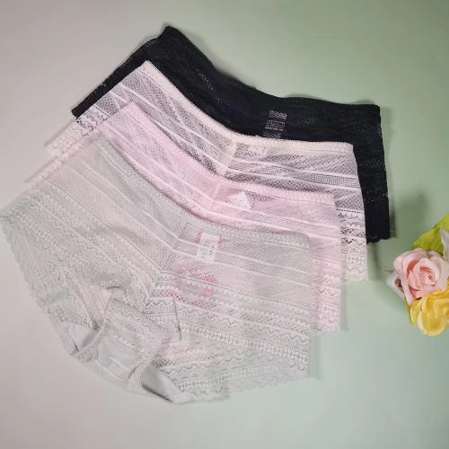 Solid-color, simple and elegant soft steel-ring adjustable underwear with matching pants - Boy Shorts