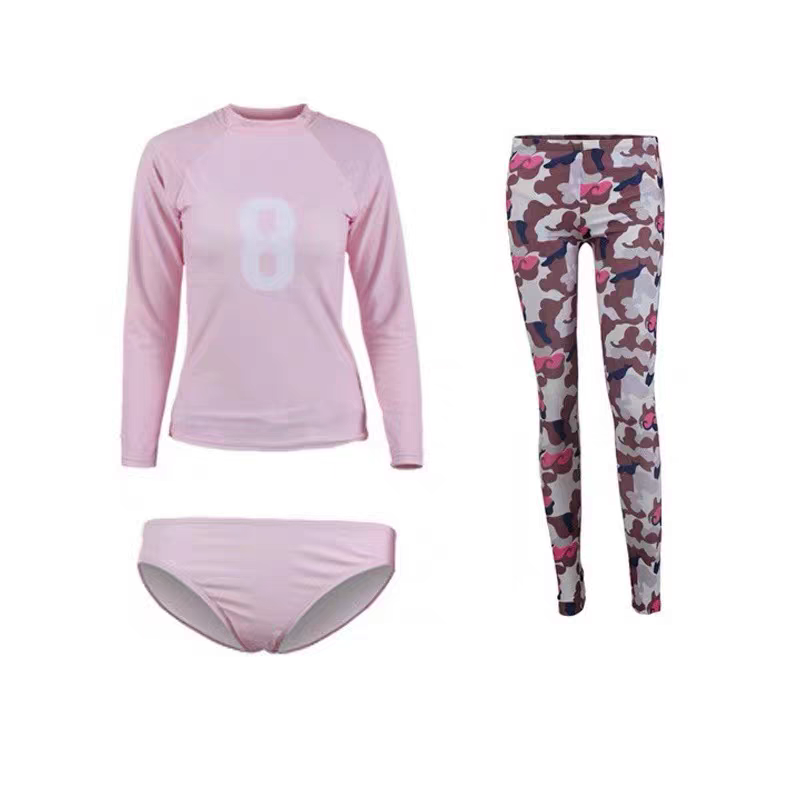 DY2556 韓式分體潛水服長袖長褲防曬速乾運動游泳衣