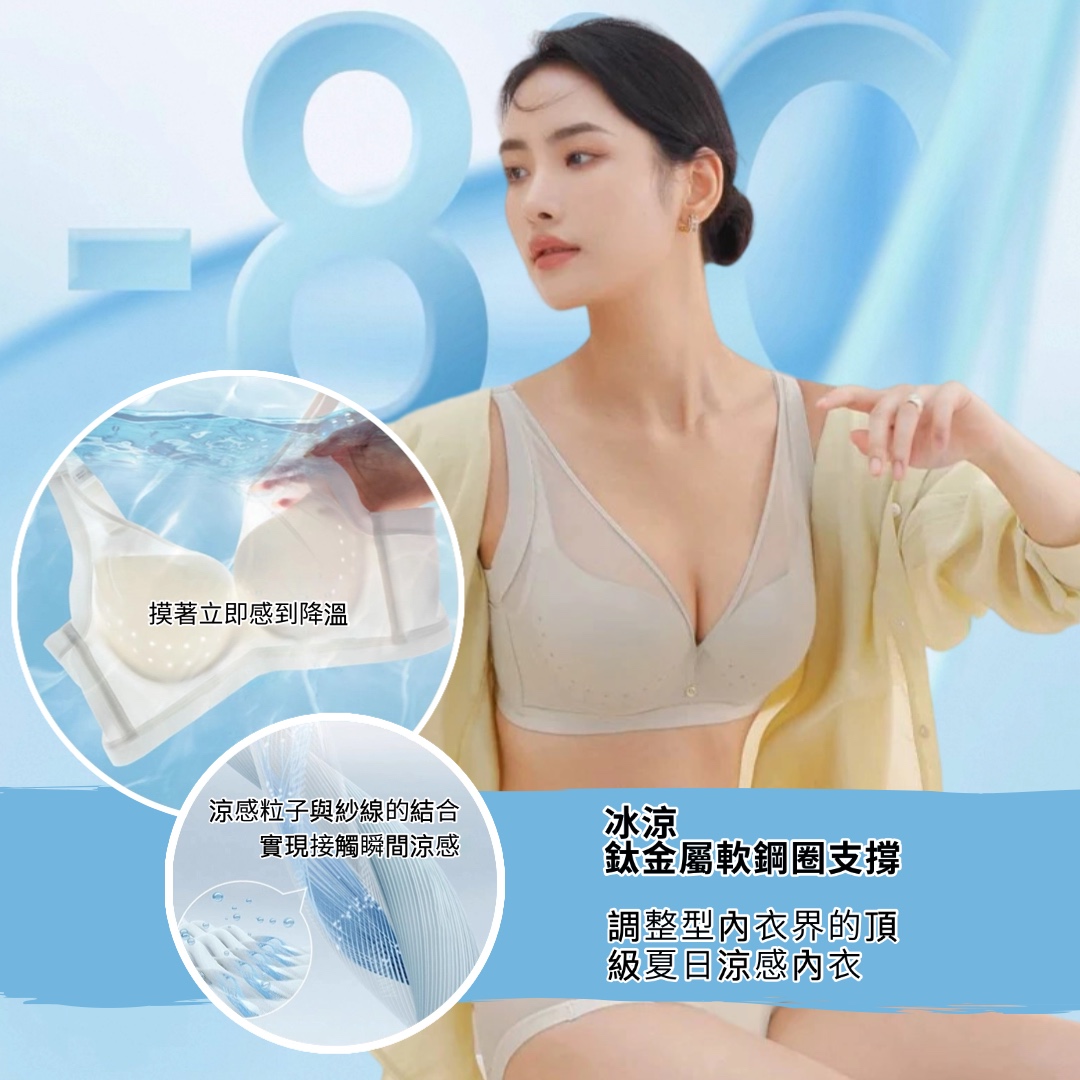 美胸達人-軟鋼圈素面調整型內衣 薄杯不露點-雞蛋衣薄膜調整型內衣