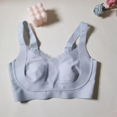 Crystal cup soft support full package, large chest, slim and ultra-thin cup, comfortable underwear