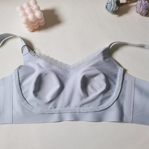 Crystal cup soft support full package, large chest, slim and ultra-thin cup, comfortable underwear