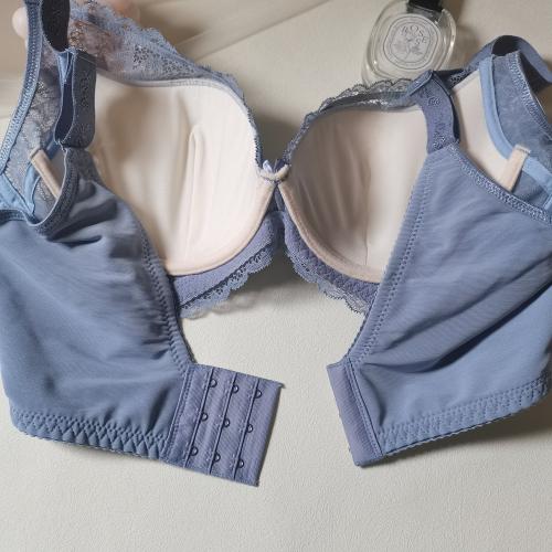 Cooling-effect large U-shaped beautiful back breathable cup-shaped fat-reducing underwear - soft steel band