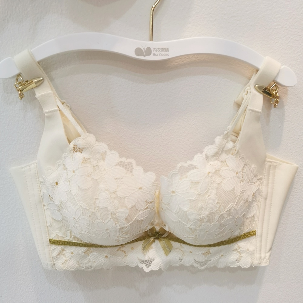 性感蕾絲小胸聚攏無鋼圈調整型內衣